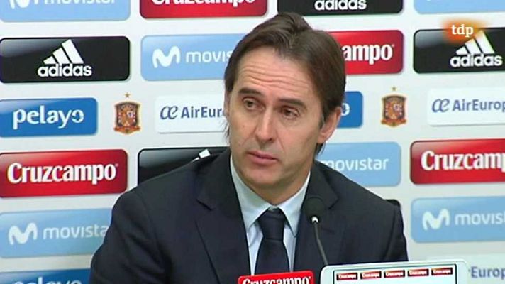 Fútbol - Rueda de prensa Julen Lopetegui. Seleccionador español