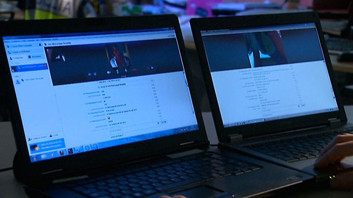 Telediario 1 - La policía detiene a un ciberacosador reincidente