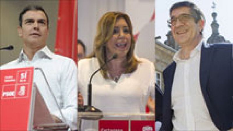 Susana Daz y Pedro Snchez piden "unidad" y Lpez se desmarca del "choque de trenes"