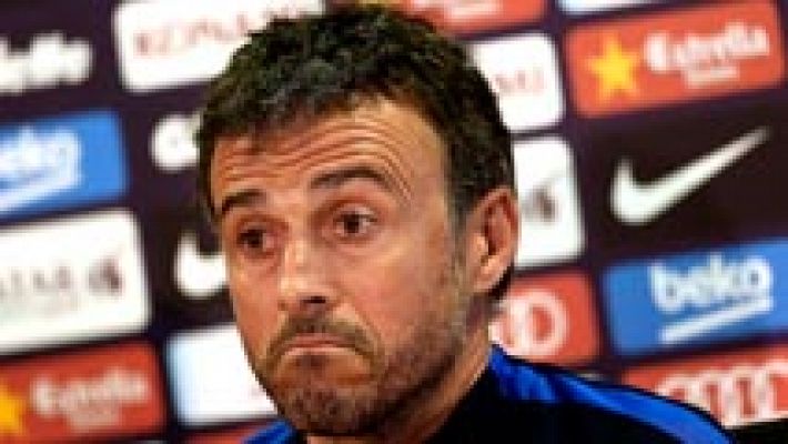 Telediario 1 - Luis Enrique: "Con Unzué es imposible que me enfade"