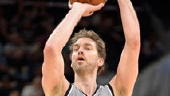 Telediario 1 - Pau Gasol y Sergio Rodríguez brillan con Spurs y Sixers
