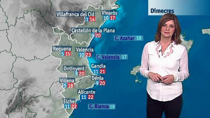 L'informatiu - Comunitat Valenciana - El tiempo en la Comunidad Valenciana - 21/03/17