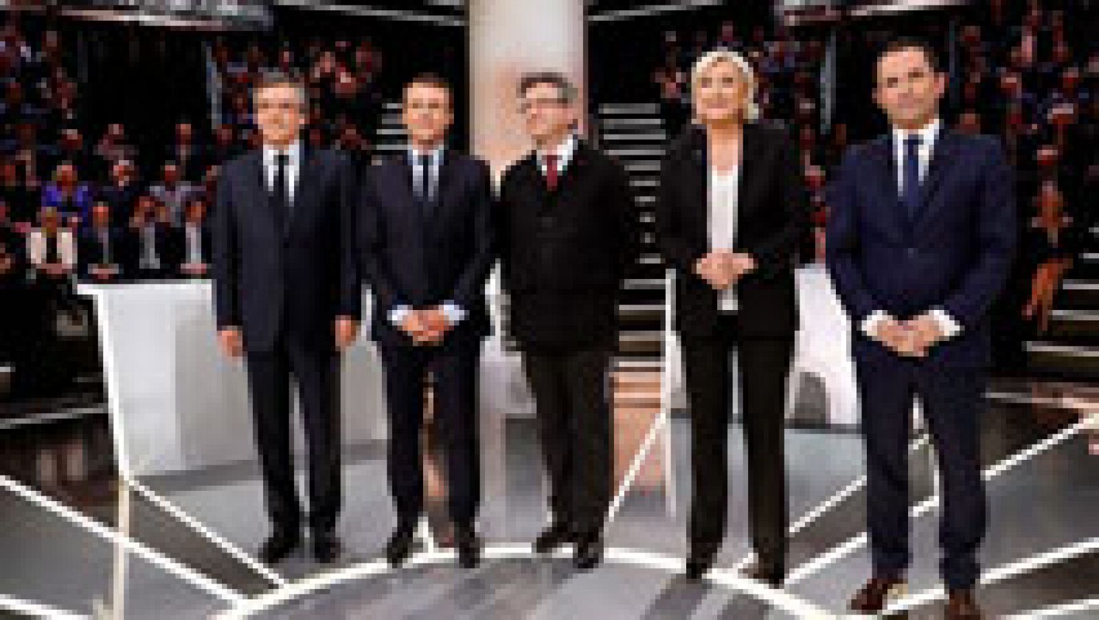 Telediario 1: Marine Le Pen y Emmanuel Macron protagonizan el primer debate de las presidenciales francesas | RTVE Play
