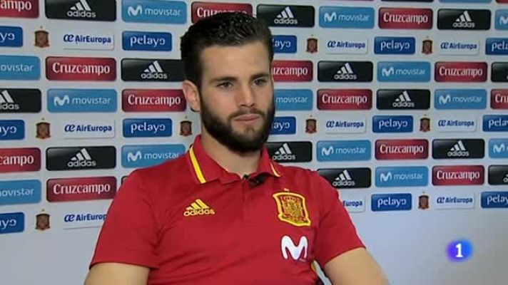 Telediario 1 - Nacho: "No es fácil vivir a la sombra de Ramos y Piqué"