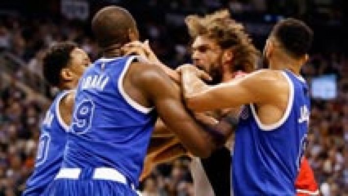 Ibaka protagoniza una pelea con López en la NBA