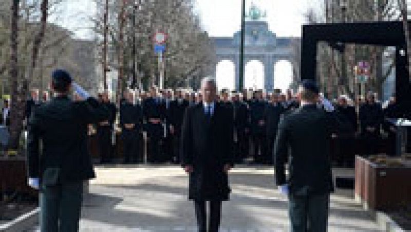 Blgica rinde homenaje a las vctimas de los ataques terroristas de hace un ao