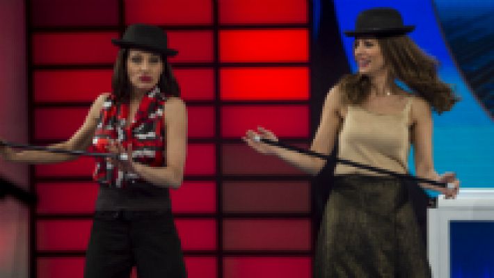 El gran reto musical - Natalia Millán enseña los pasos básicos del cabaret a Eva