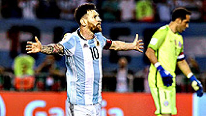 Telediario 1 - Messi bate a Chile de penalti y Brasil remonta para ganar en Uruguay