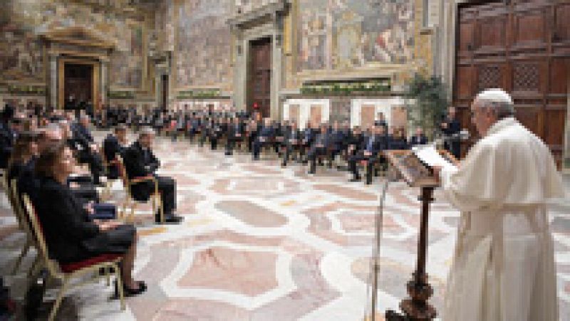 Discurso del papa a los líderes de la UE: Francisco pide solidaridad para hacer frente a "fuerzas centrífugas"