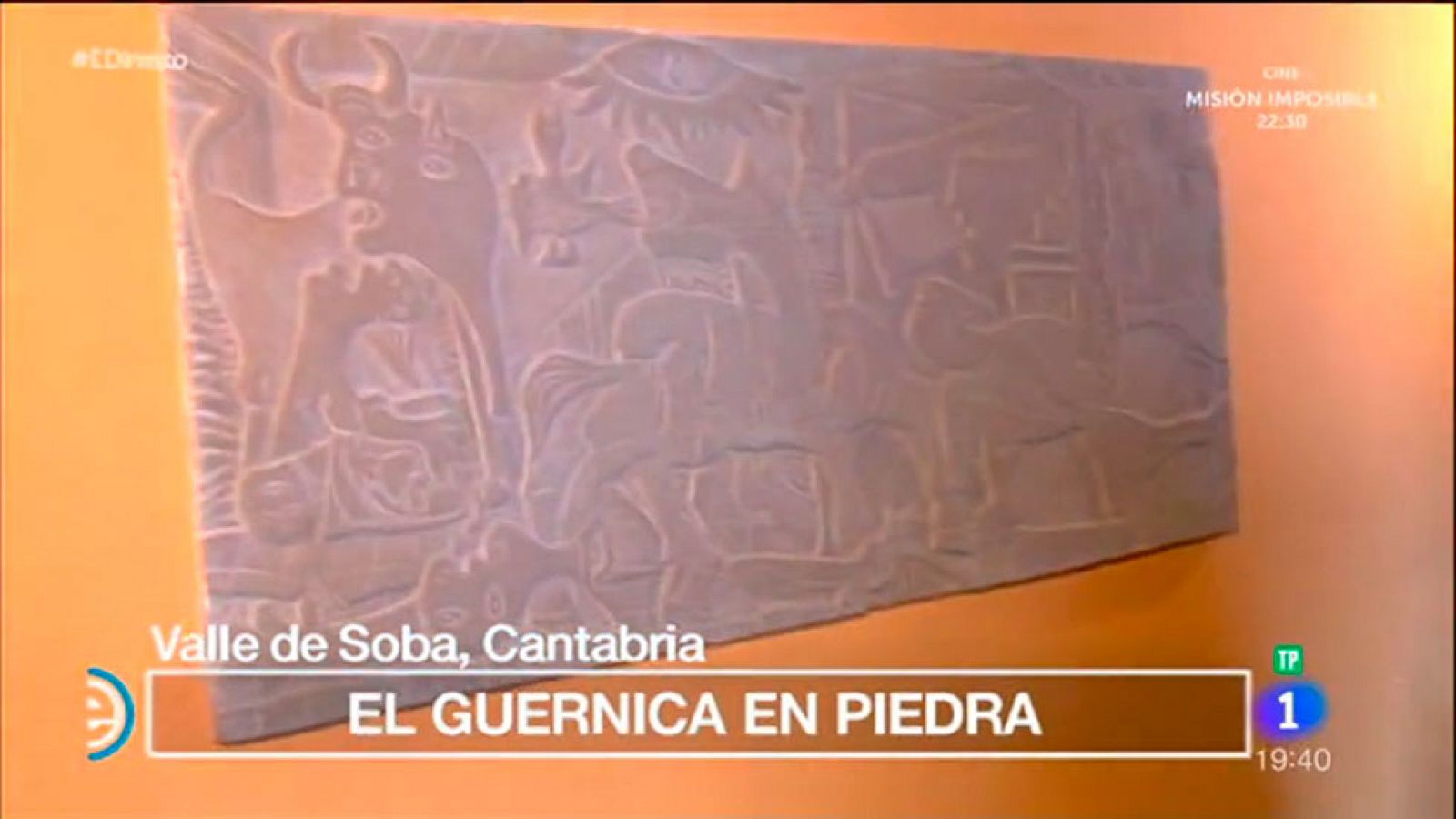 España Directo - El Guernica en una escultura de piedra