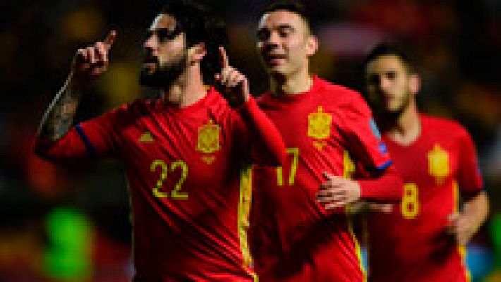 Isco cierra la goleada de España (4-1)