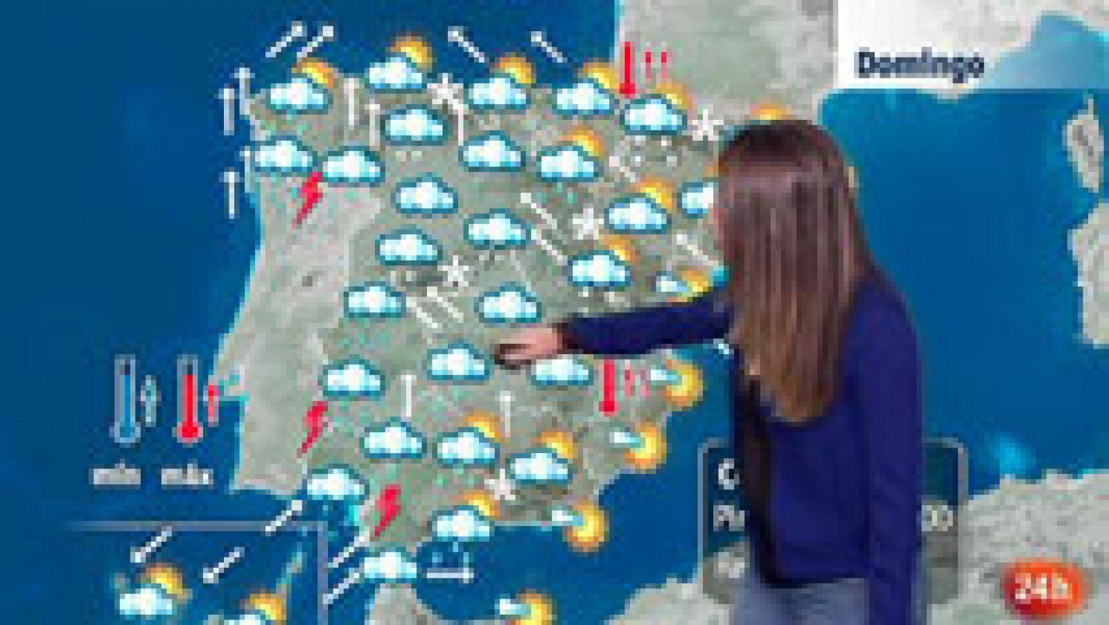 El tiempo: Precipitaciones en el noreste y suroeste y nieve en cotas bajas | RTVE Play