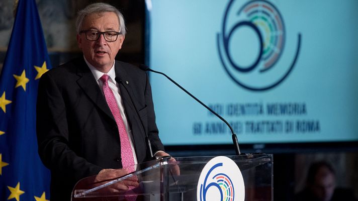  - Juncker: "Que Reino Unido no esté en la declaración de Roma es una tragedia"