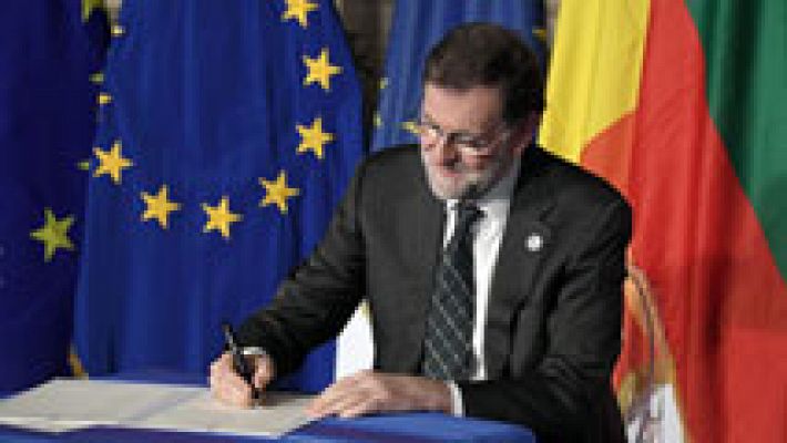 Rajoy reconoce que "es complicado" poner de acuerdo a Los Veintisiete para avanzar hacia el "mercado único"