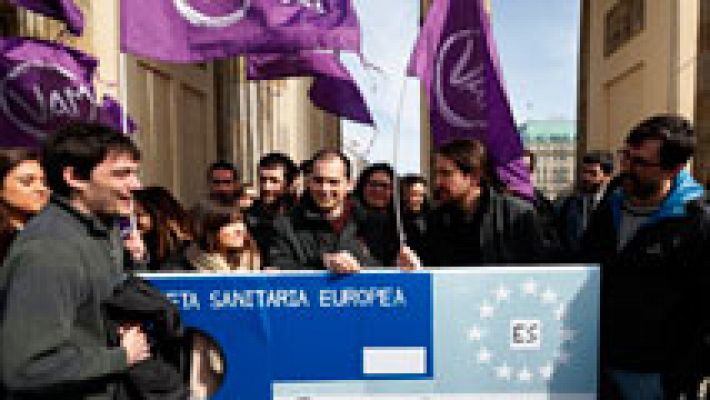 Telediario 1 - Manifestaciones convocadas por Podemos en toda España