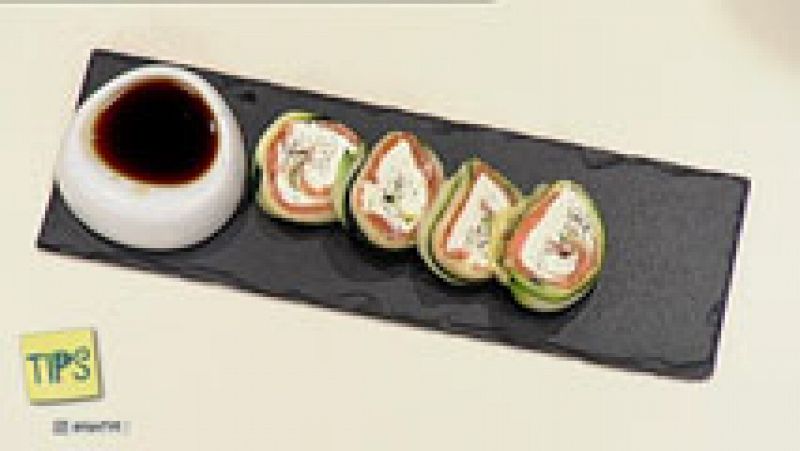 TIPS - Cocina - Maki fro de calabacn y salmn