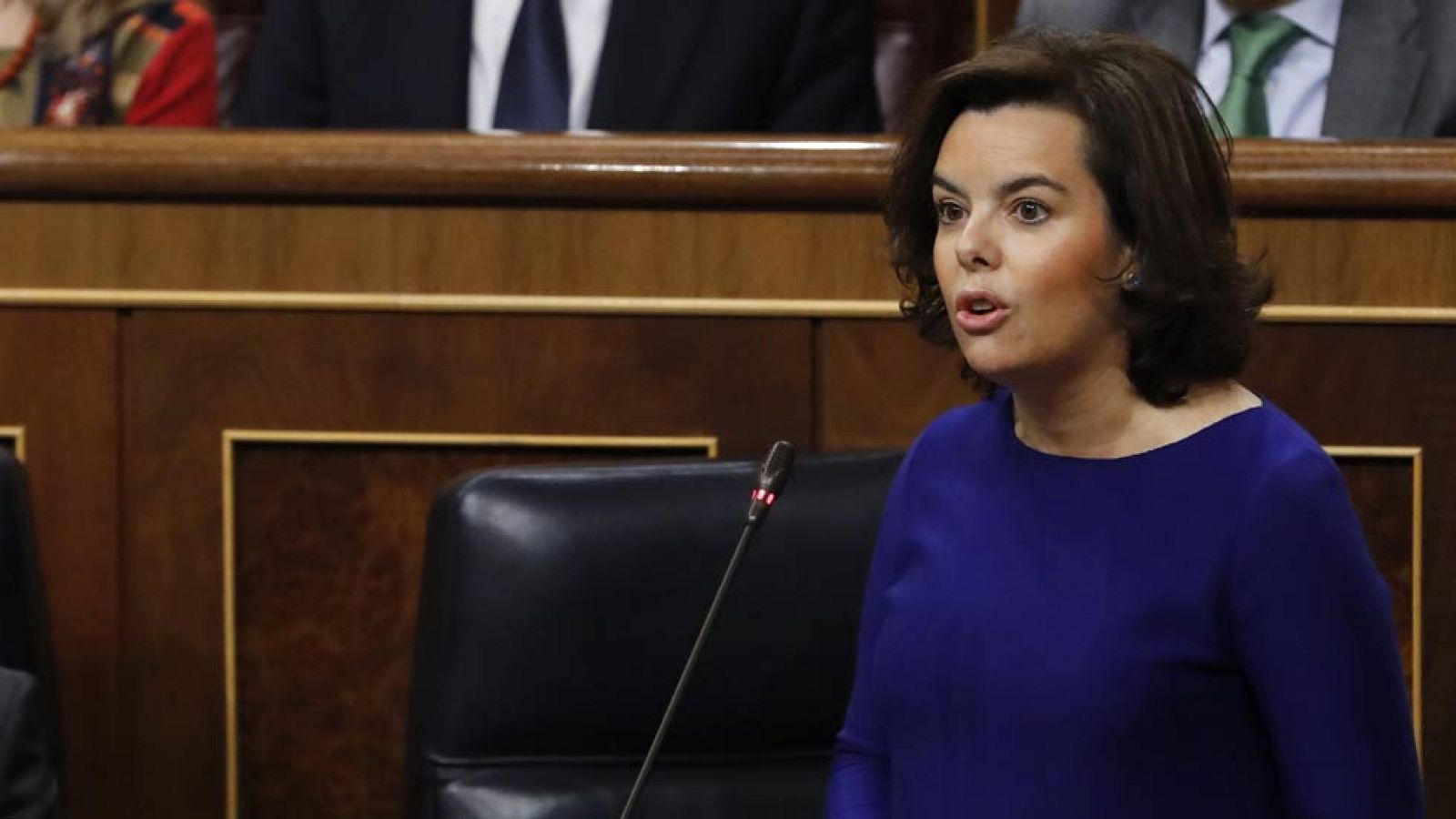 Santamaría acusa a Montero de "pseudoparlamentarismo" por preguntar por las escuchas al rey Juan Carlos I