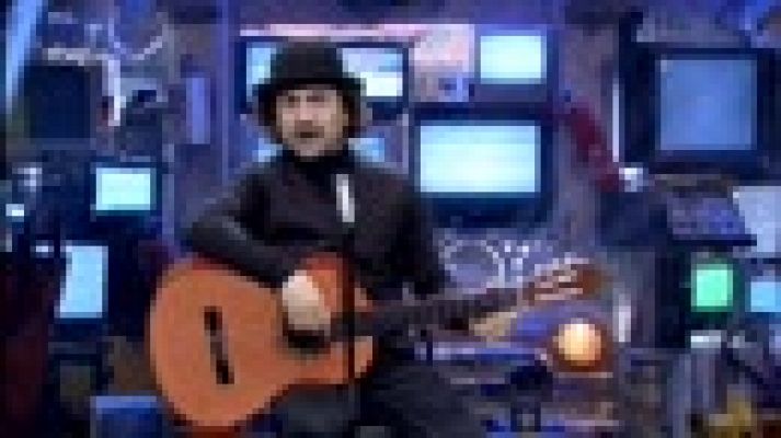 El acabose - Sabina canta en la visita de Monedero a El Acabose