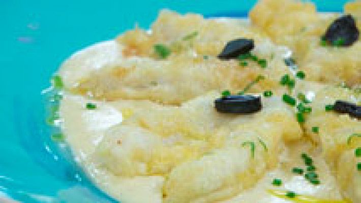 Crema de ajo frito con ajo negro 