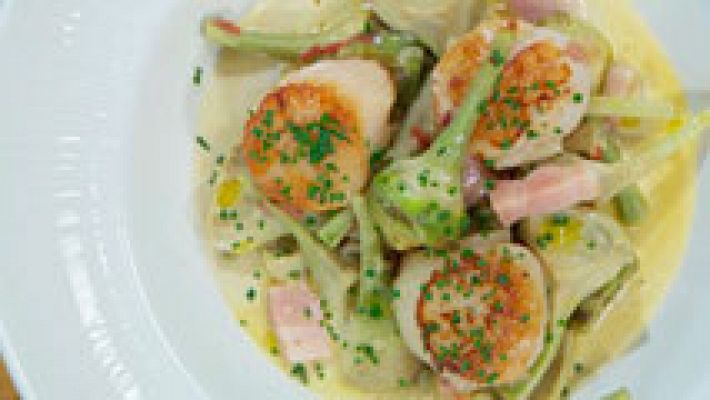 RTVE Cocina - Vieiras en salsa de cocido