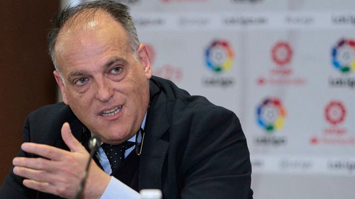 Telediario 1 - Tebas: "Piqué se equivocó, genera una crispación que no es correcta"