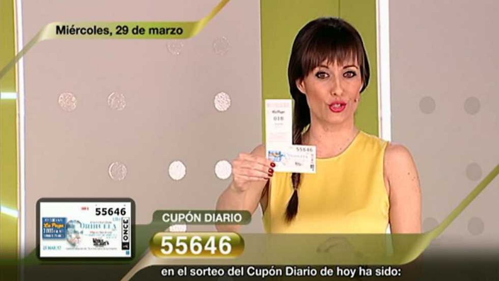 Sorteo ONCE - 29/03/17 - ver ahora