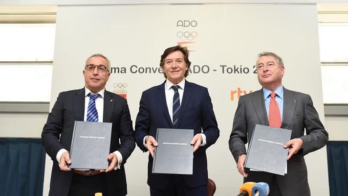 Telediario 1 - ADO 2020 echa a andar con la firma del convenio entre el COE, el CSD y RTVE