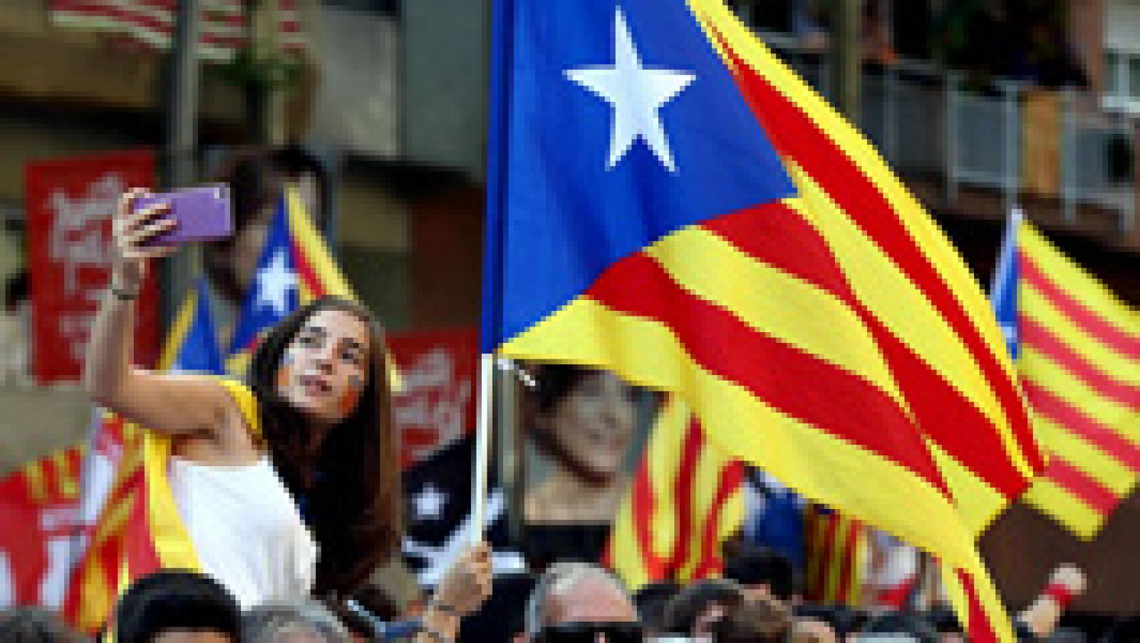 Telediario 1: Los contrarios a la independencia representan el 48,5% de los catalanes | RTVE Play