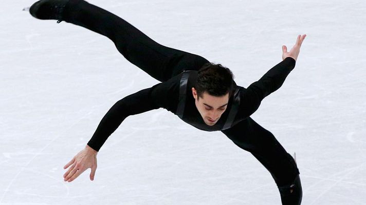 Telediario 1 - Javier Fernández encabeza la lucha por el Mundial tras el programa corto