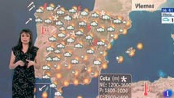 Precipitaciones y bajada de temperaturas en la mitad norte