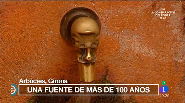 Una fuente de más de 100 años en Arbúcies, Girona