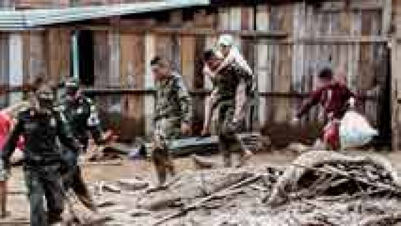 Más de un centenar de muertos en una avalancha en Colombia