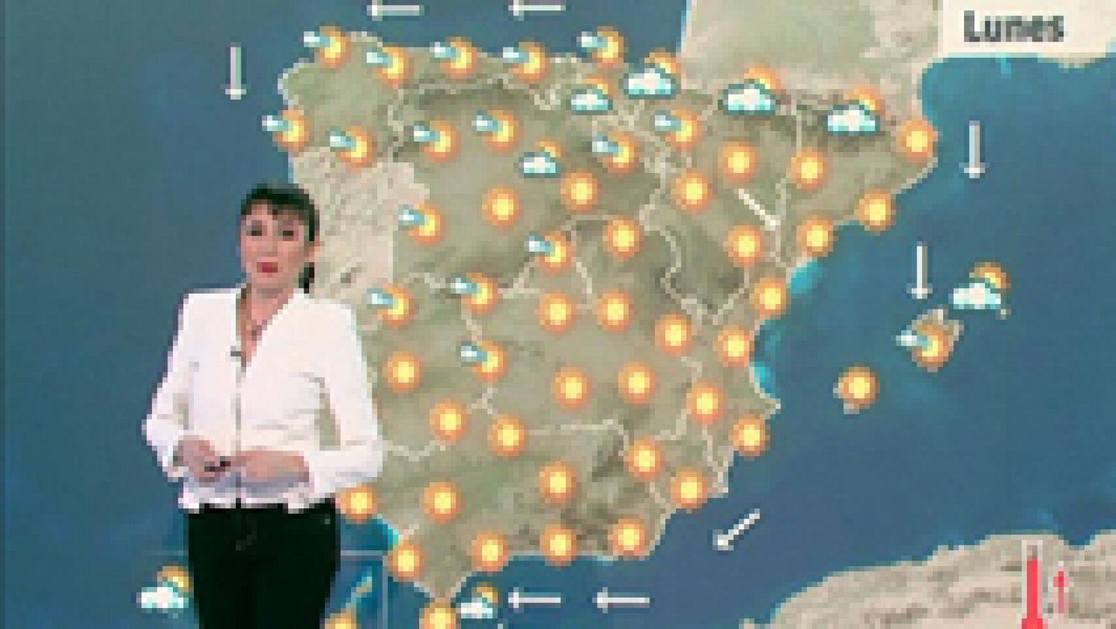 El tiempo: La AEMET prevé para este lunes pocas nubes en la mayor parte de España y temperaturas al alza | RTVE Play