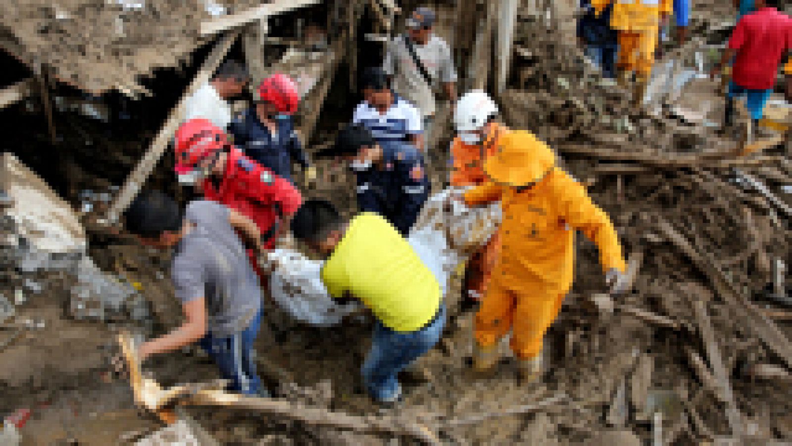 Telediario 1: Aumentan a 254 los muertos por la avalancha de Mocoa, según el presidente Santos | RTVE Play