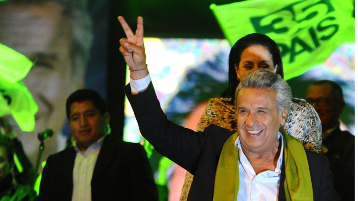  - Lenín Moreno gana las presidenciales de Ecuador pero su oponente Lasso pide un nuevo recuento