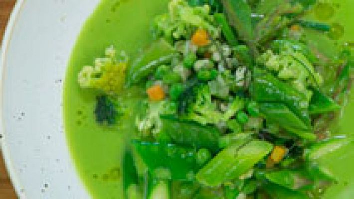 Verduras en salsa verde 