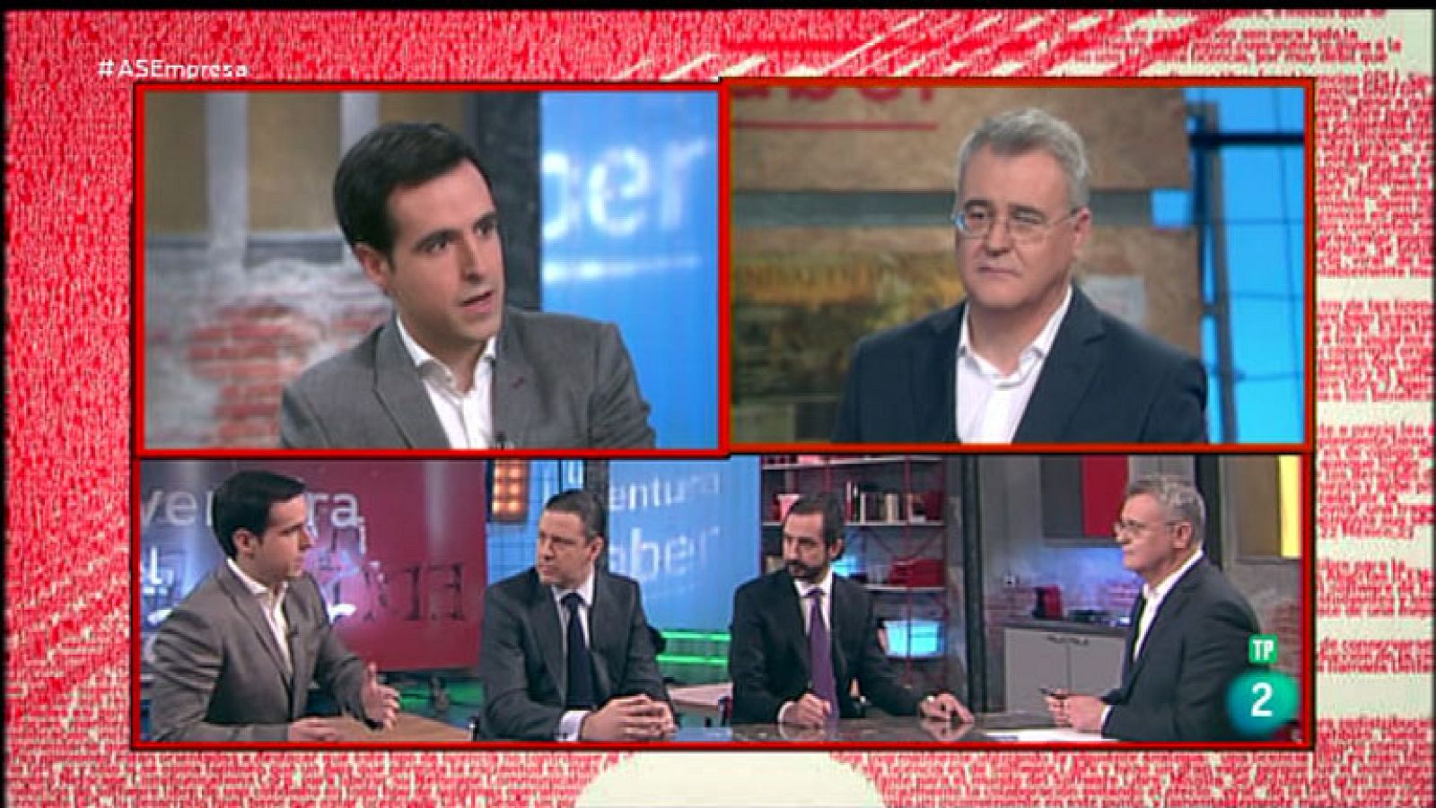 La Aventura del Saber. TVE. Taller de empresa. Arturo de las Heras,  Mikel Castaños y Pablo Martín Ratón