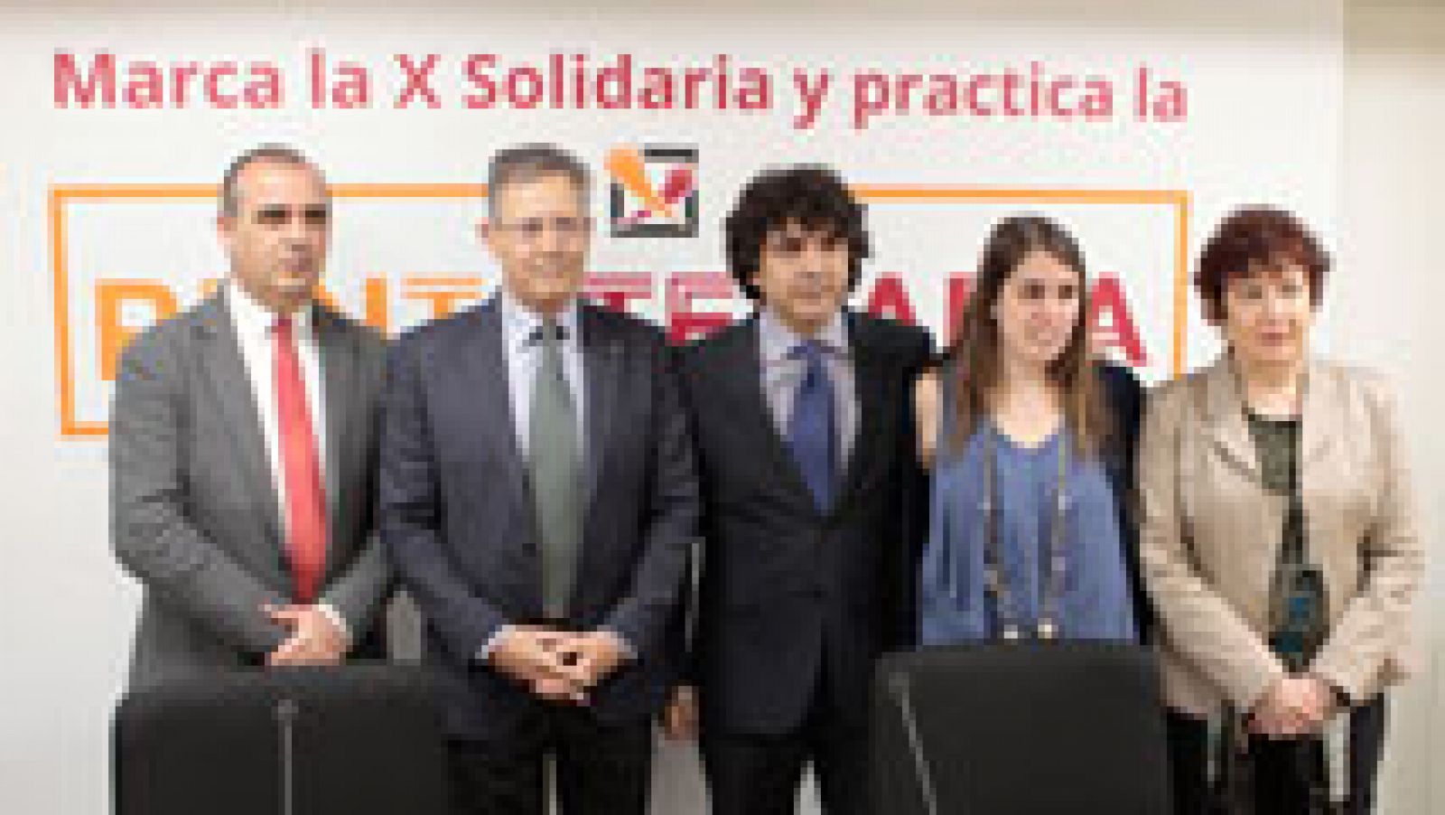 Telediario 1: Las ONG presentan su campaña para que los contribuyentes marquen la "X solidaria" | RTVE Play