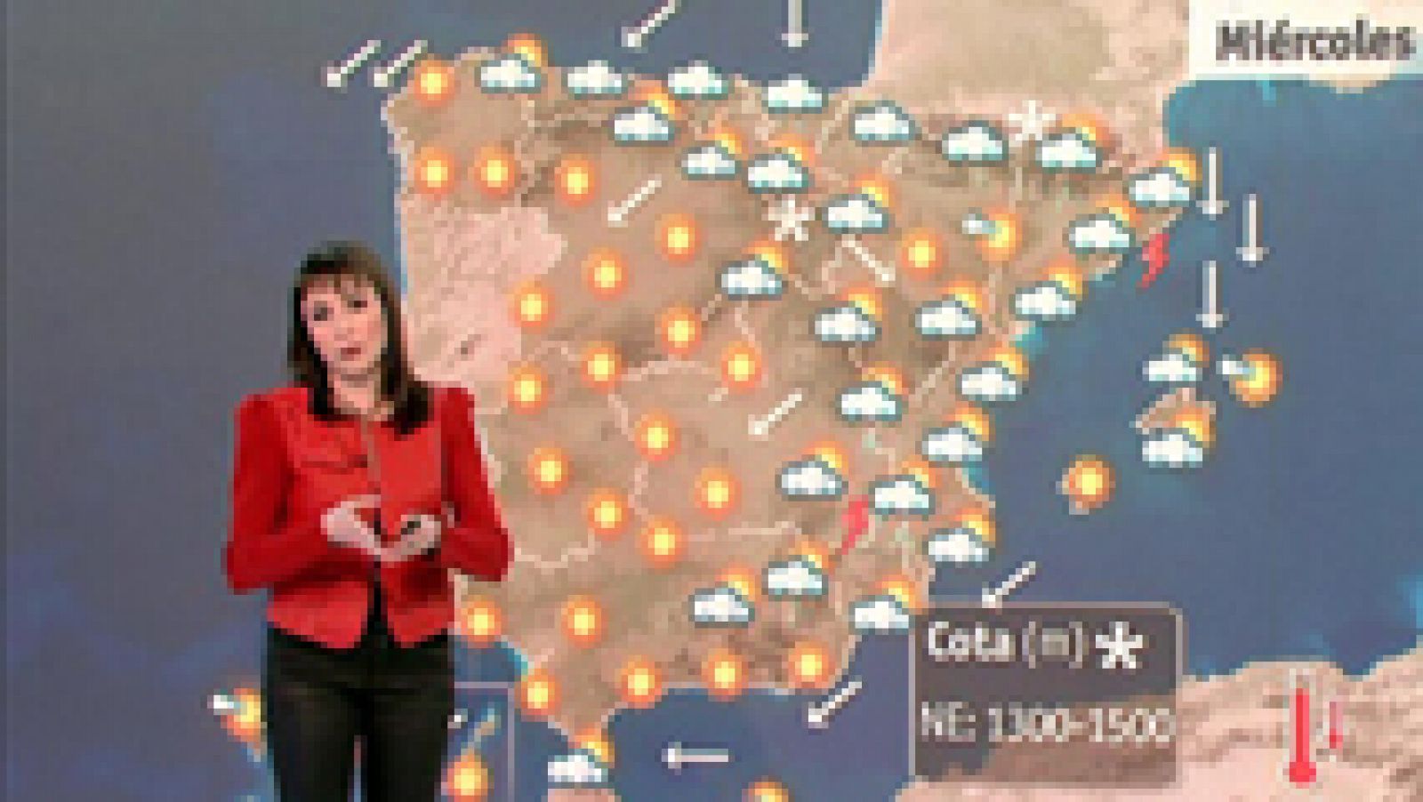 La AEMET prevé para este miércoles nubes en el norte y descenso térmico en el interior y Baleares - El tiempo | Ver