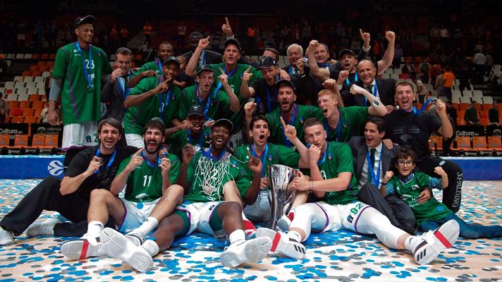 Telediario 1 - Unicaja derrota al Valencia y conquista la Eurocup
