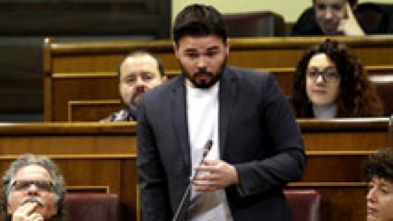El tono de Gabriel Rufián (ERC), a debate tras la comisión de investigación a Fernández Díaz