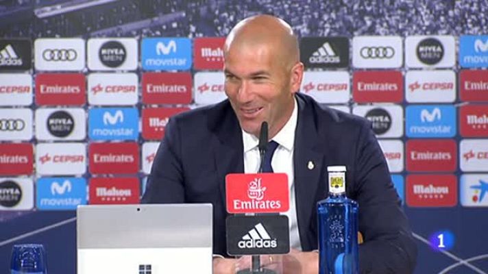 Telediario 1 - Zidane dice que su futuro depende de "alguien más"