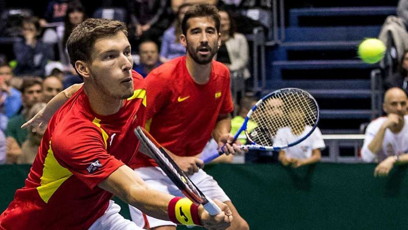 Tenis - Copa Davis 2ª Ronda Serbia-España: Partido de dobles