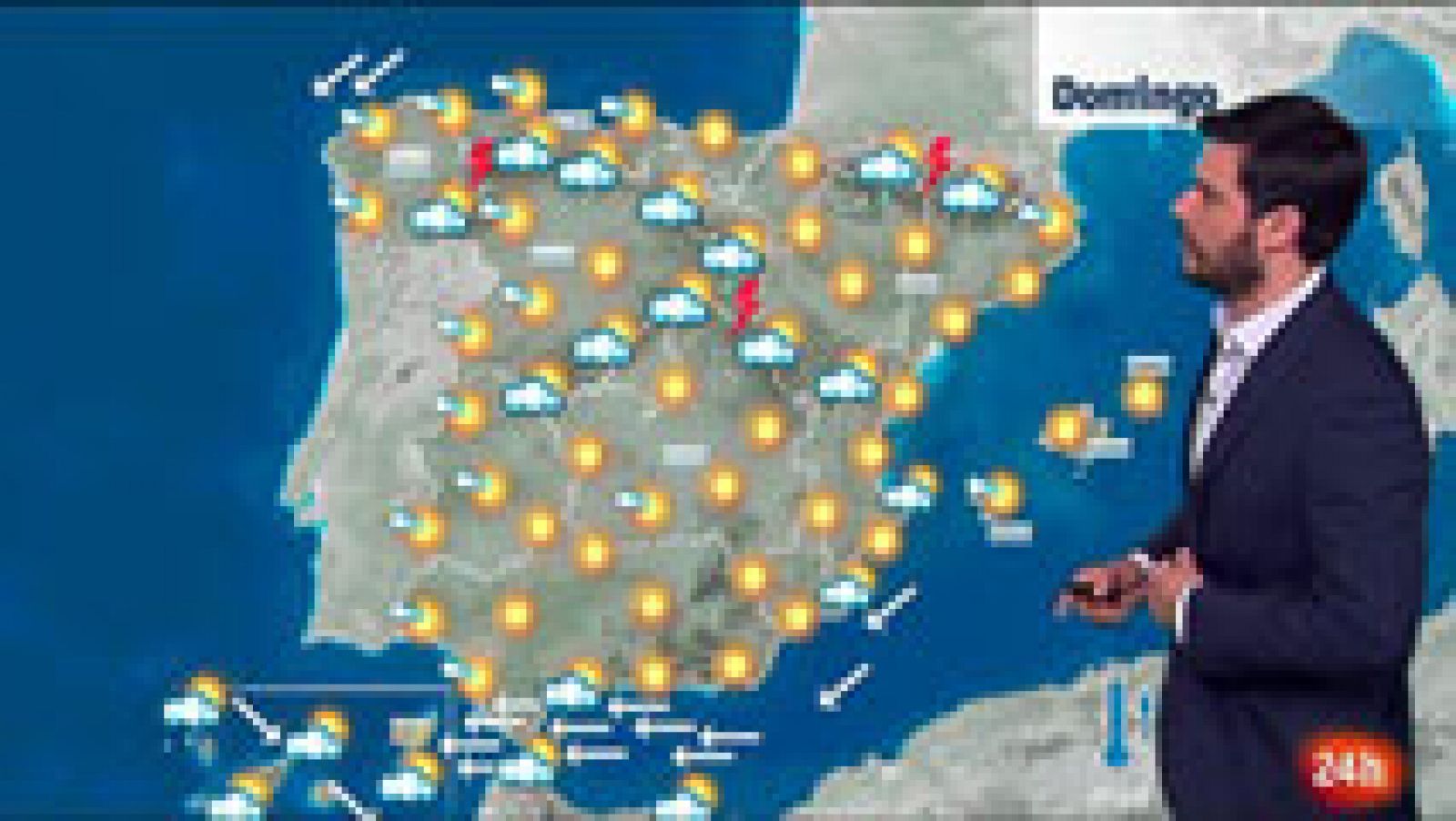 El tiempo: Temperaturas altas y viento fuerte en el Estrecho y Cádiz | RTVE Play