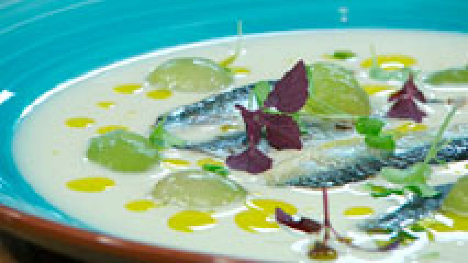 Torres en la cocina - Ajoblanco con uvas y sardina marinada 