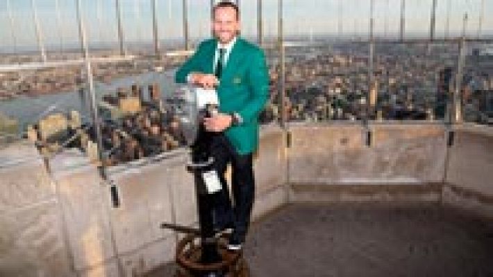 El Empire State se tiñe de verde en honor a Sergio García