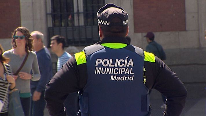 Telediario 1 - 1.000 agentes desplegados en Madrid para evitar incidentes en el partido entre Atlético de Madrid y el Leicester