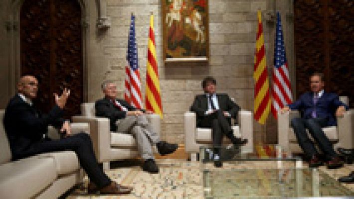 Telediario 1 - Estados Unidos defiende una España "fuerte y unida"