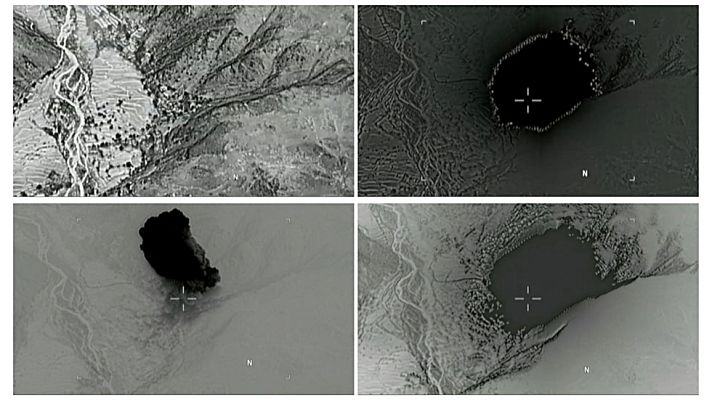 Telediario 1 - El Pentágono muestra cómo fue la explosión de la "madre de todas las bombas"