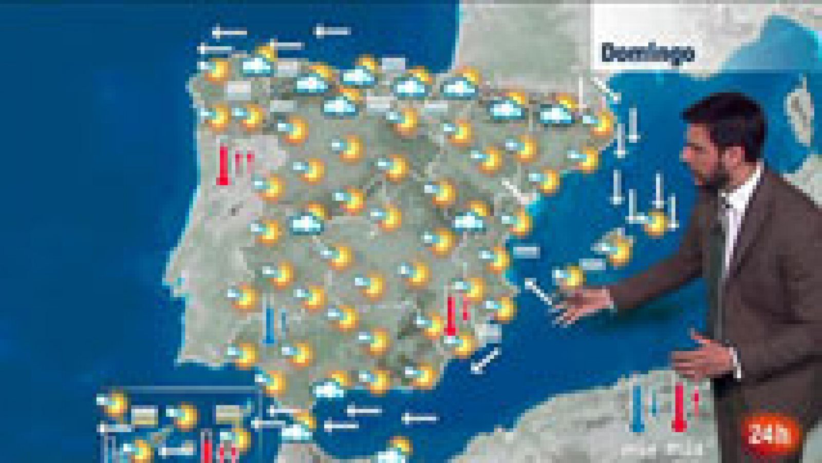El tiempo: Bajan las temperaturas en el Mediterráneo y suben en Galicia | RTVE Play